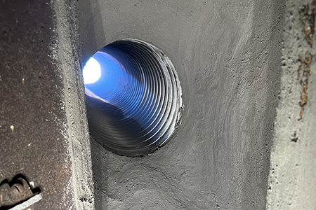 Smoke Chamber After Repair