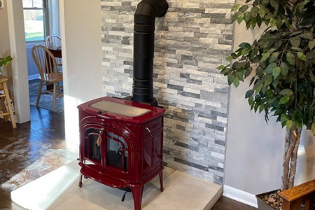 Wood Stove Sample (red)